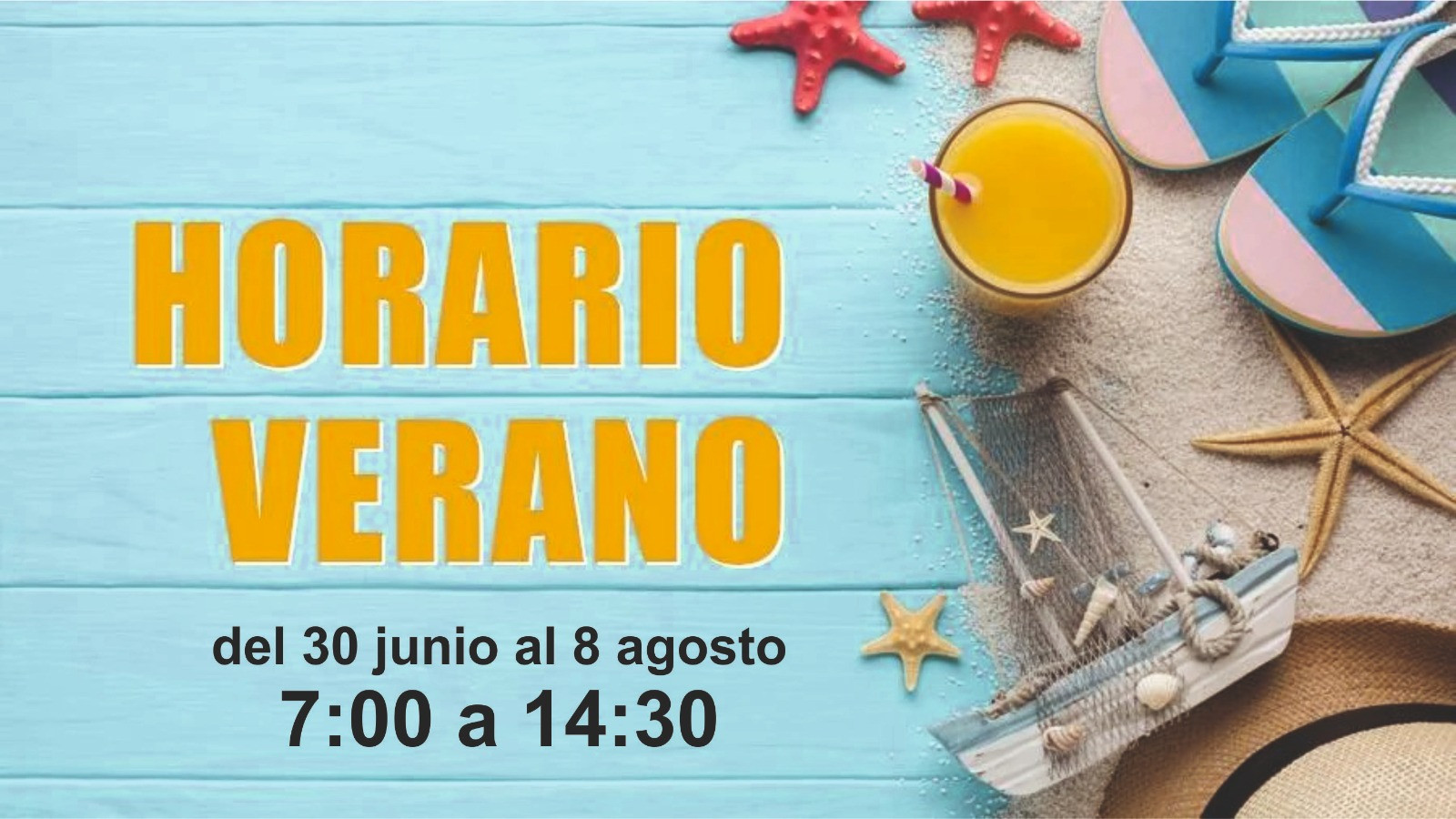 HORARIO DE VERANO